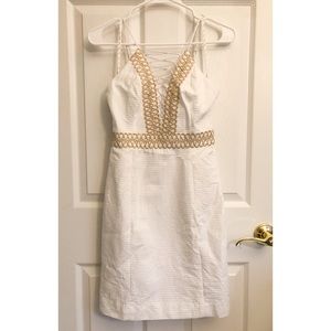 Lilly Pulitzer Dress (white/gold)